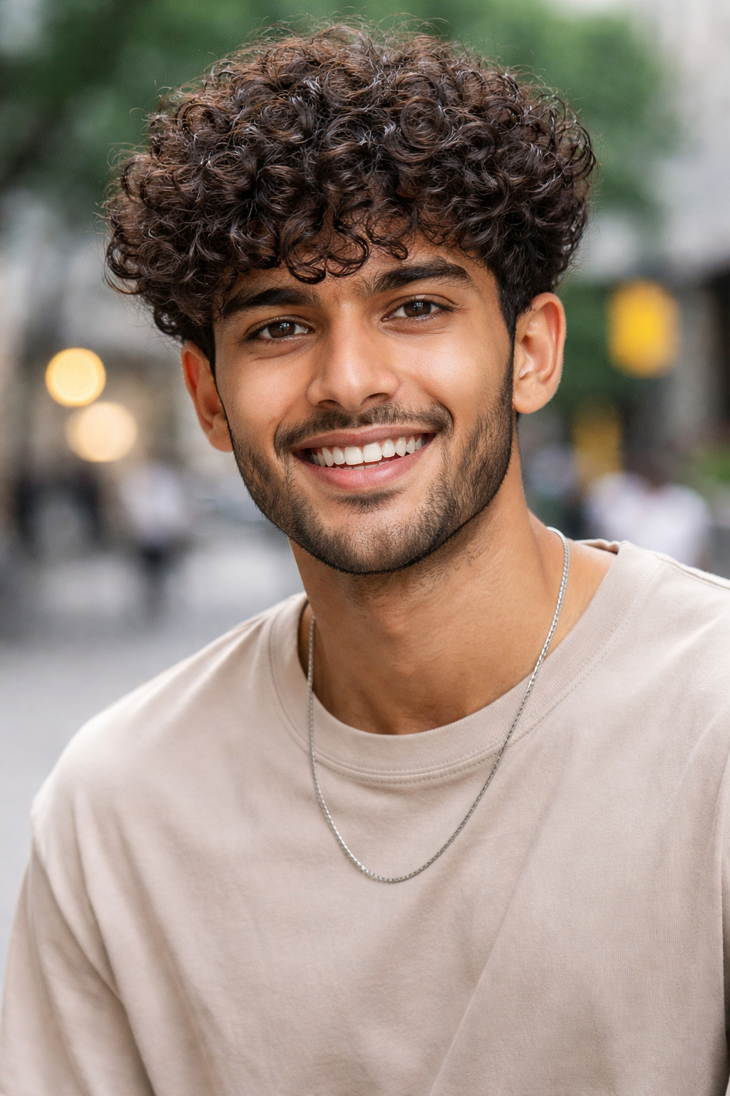 portrait of a smiling young man